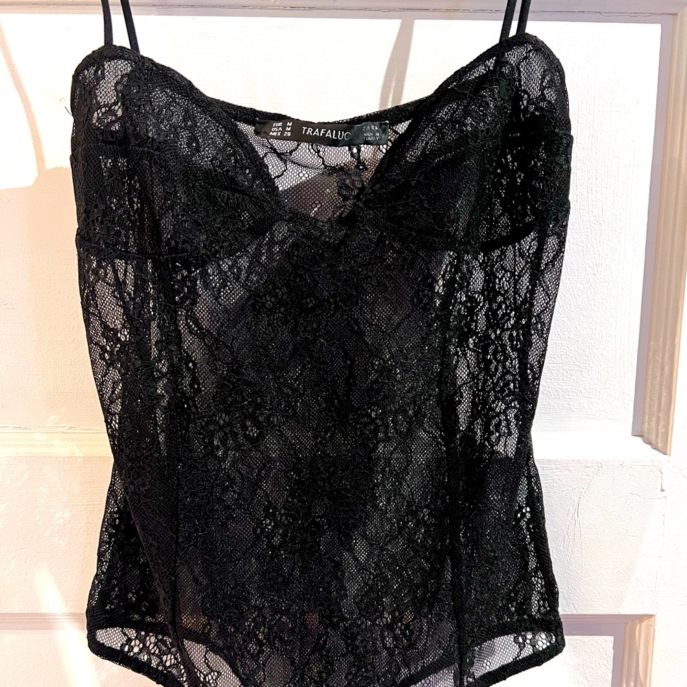 ZARA TRAFALUC LACE BODYSUIT